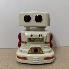 Vintage TALK TO ME ROBOT - 6"  1980s Chain Fong Toys - Talking But Not Spinning