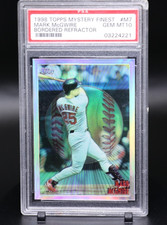 1998 Topps M7 Mark McGwire Bordered Refractor PSA 10 Pop 9 Mystery Finest