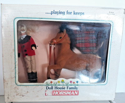 Horsman Doll House Family Marg & Horse in box
