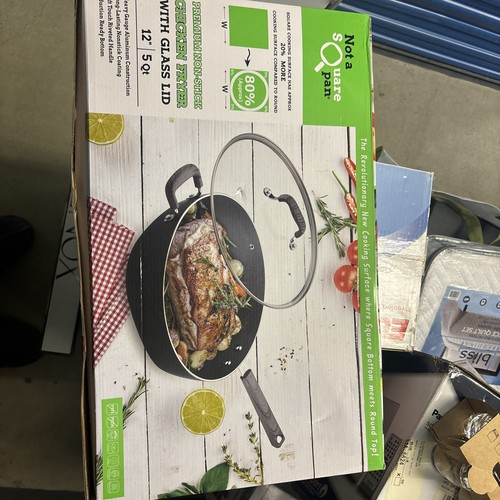 Not a Square Pan 12 Inch Classic Nonstick Skillet with Glass Cover