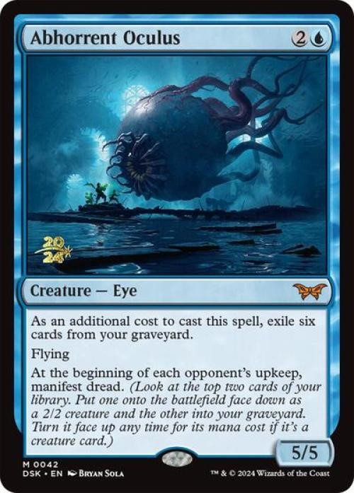 Abhorrent Oculus -Foil Light Play MTG Promos: Prerelease Cards