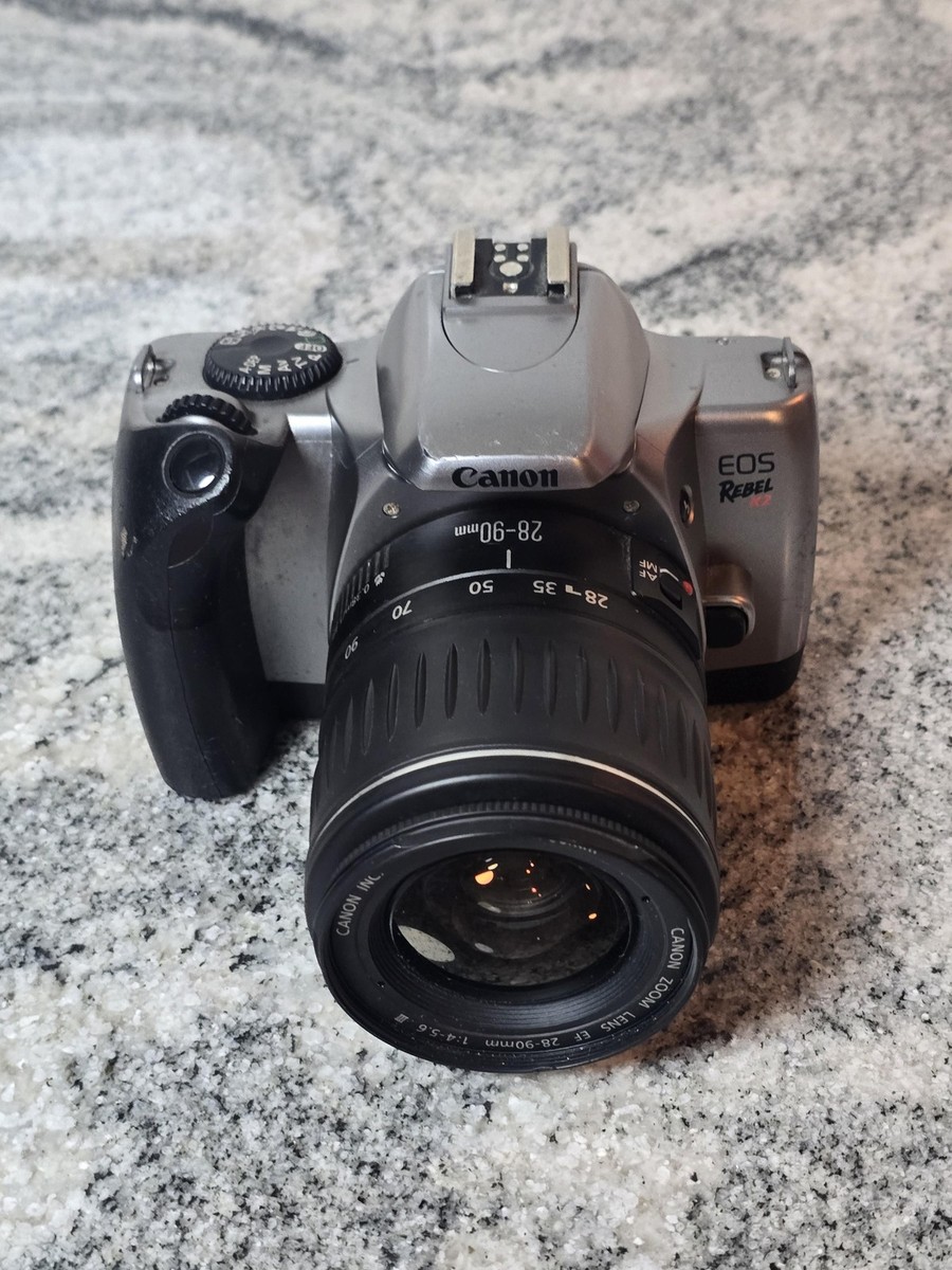 Canon EOS Rebel K2 35mm SLR Film Camera EF 28-90mm Zoom Lens