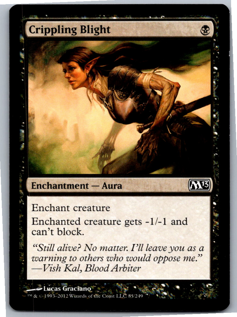 Crippling Blight C Magic 2013 (M13) 85 NM