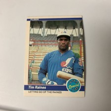 1984 Fleer Super Star Special Letting go of the Raines Tim Raines Montreal Expos