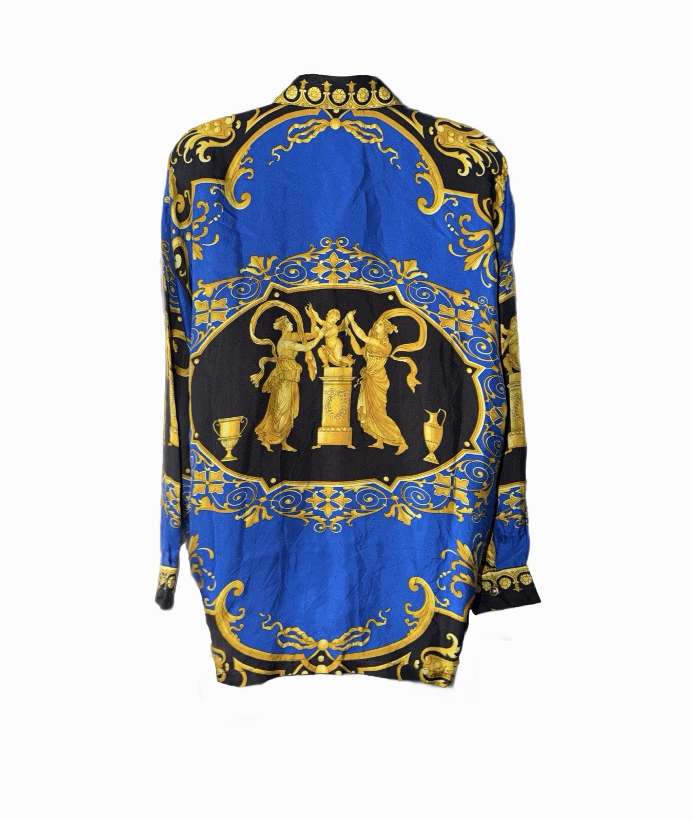 Vintage Versace V2 Tupac 90s Silk Shirt Rare 2pac Archive Grail image 3