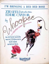 I'm Bringing A Red Rose Sheet Music Whoopee Walter Donaldson Gus Kahn 1928