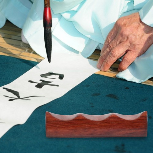 1 Pc Portable Calligraphy Brush Holder Wood Brush Pen Rest Practical Brush Pen - Bild 8 von 12