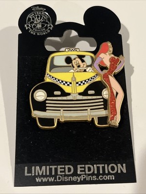 Disney Pin Trading Pin Jessica Rabbit Mickey Mouse LE New On Card MINT v42