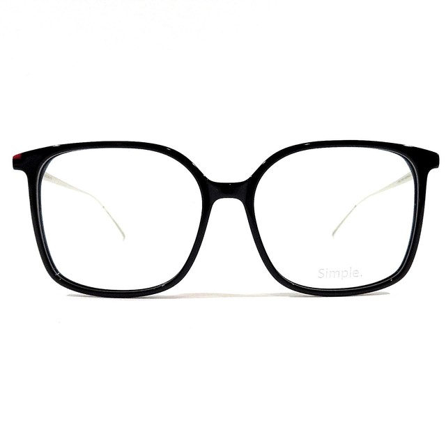 simple black glasses