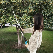 Cordless Electric Pruning Shear Tree Branch Cutter W/ (1.44-2m) Extension Pole