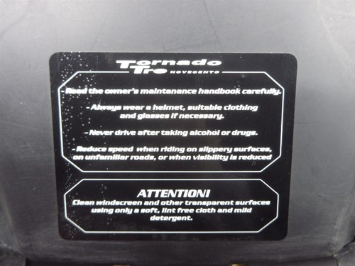 2003 03 Benelli Torando TR Front Rear Seat Saddle Pillion - Picture 6 of 12