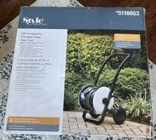 200ft Portable Hose Reel Cart Style Selections weather resistant powder coated