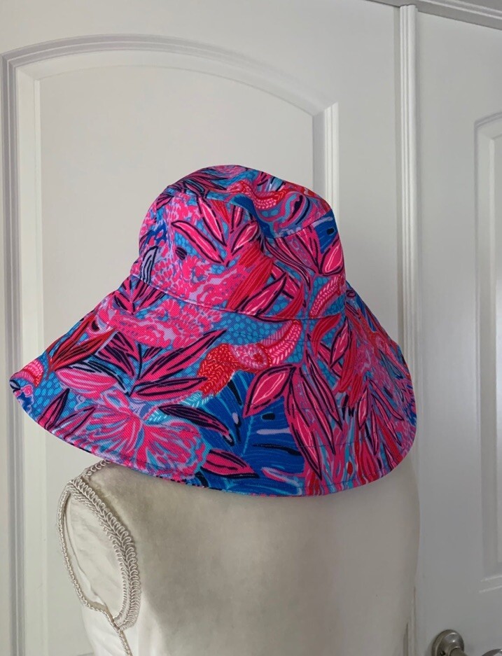 Lilly Pulitzer Sun Hat Ruby Red Wild Times NWT Lilly Pulitzer NWT Sun Hat Ruby Red Wild Times | eBay main image 2