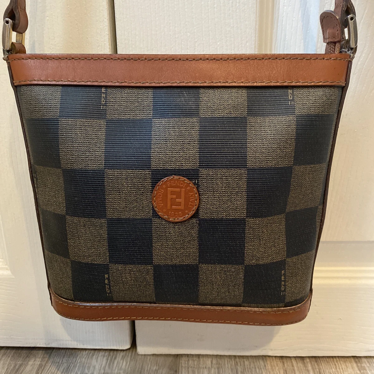 Vintage Fendi Crossbody Check Pattern