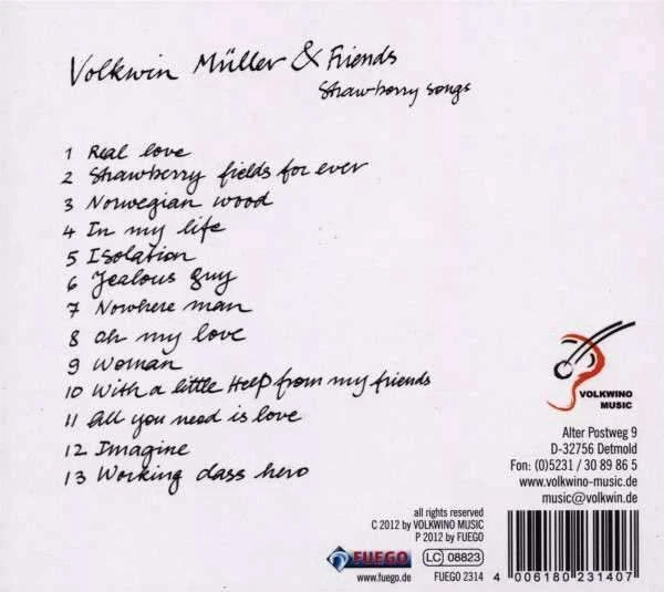 John Lennon-Songs / Artwork: Klaus Voormann. VOLKWIN & Friends-Strawberry Songs - Bild 2 von 2