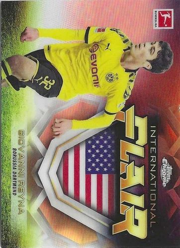 2019 Topps Chrome Bundesliga International Flair Giovanni Reyna #IF-6 Rookie RC