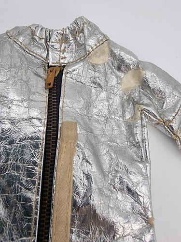 Vintage Action Man Astronaut Part Suit Silver Foil & Boots VAM Palitoy - Picture 3 of 10