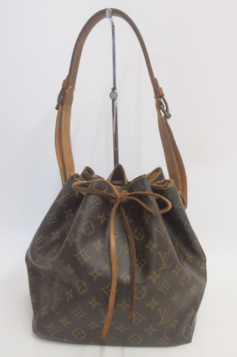 Authentic Louis Vuitton Monogram Petit Noe Brown Shoulder bag #35117