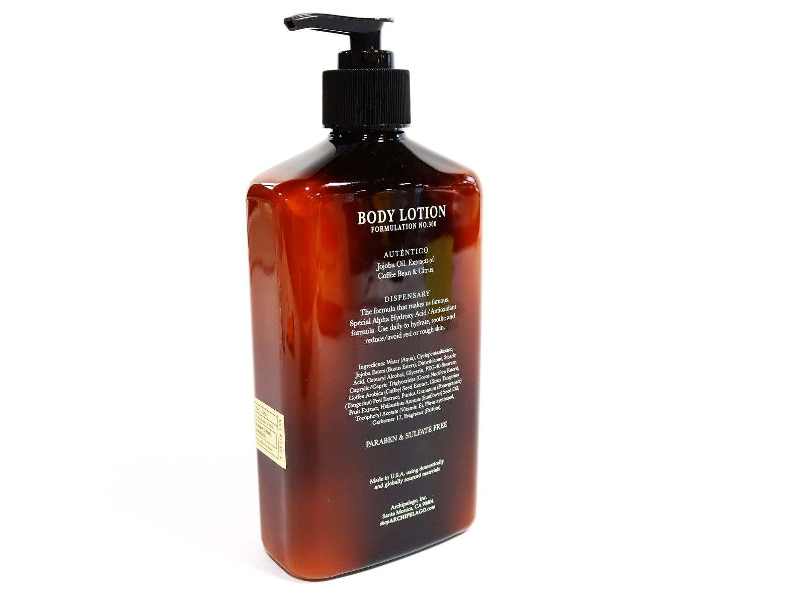 Archipelago Botanicals Botanico De Havana Lotion, Moisturizing Lotion