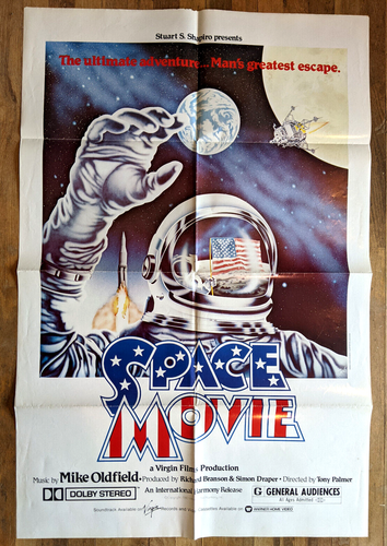 Original Space Movie One Sheet Movie Poster Richard Branson 1980 Rare
