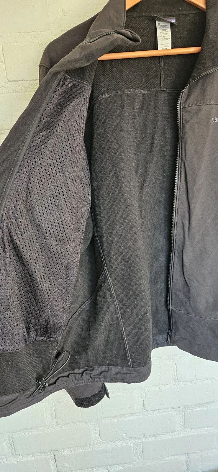 patagonia adze polartec windbloc soft shell full zip jacket