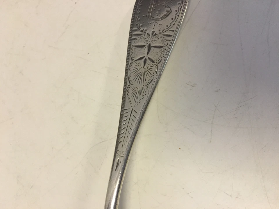 Antiguo pastel/servidor de pescado de plata esterlina FA Durgin St. Louis del siglo XIX Foto 3 de 4