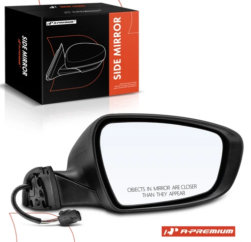 Passenger Power Heated Mirror for Kia Forte Forte5 14-16 Smooth w/o Turn Signal