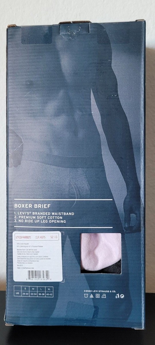 Levi's Herren Boxershorts Mit Logo | Aus 72% Bio-Baumwolle, Superweich & Bequem | Mit Doppellagigem Eingriff