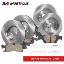 Front+Rear Rotors Brake Pads For 2011-20 Dodge Durango 11-18 Jeep Grand Cherokee