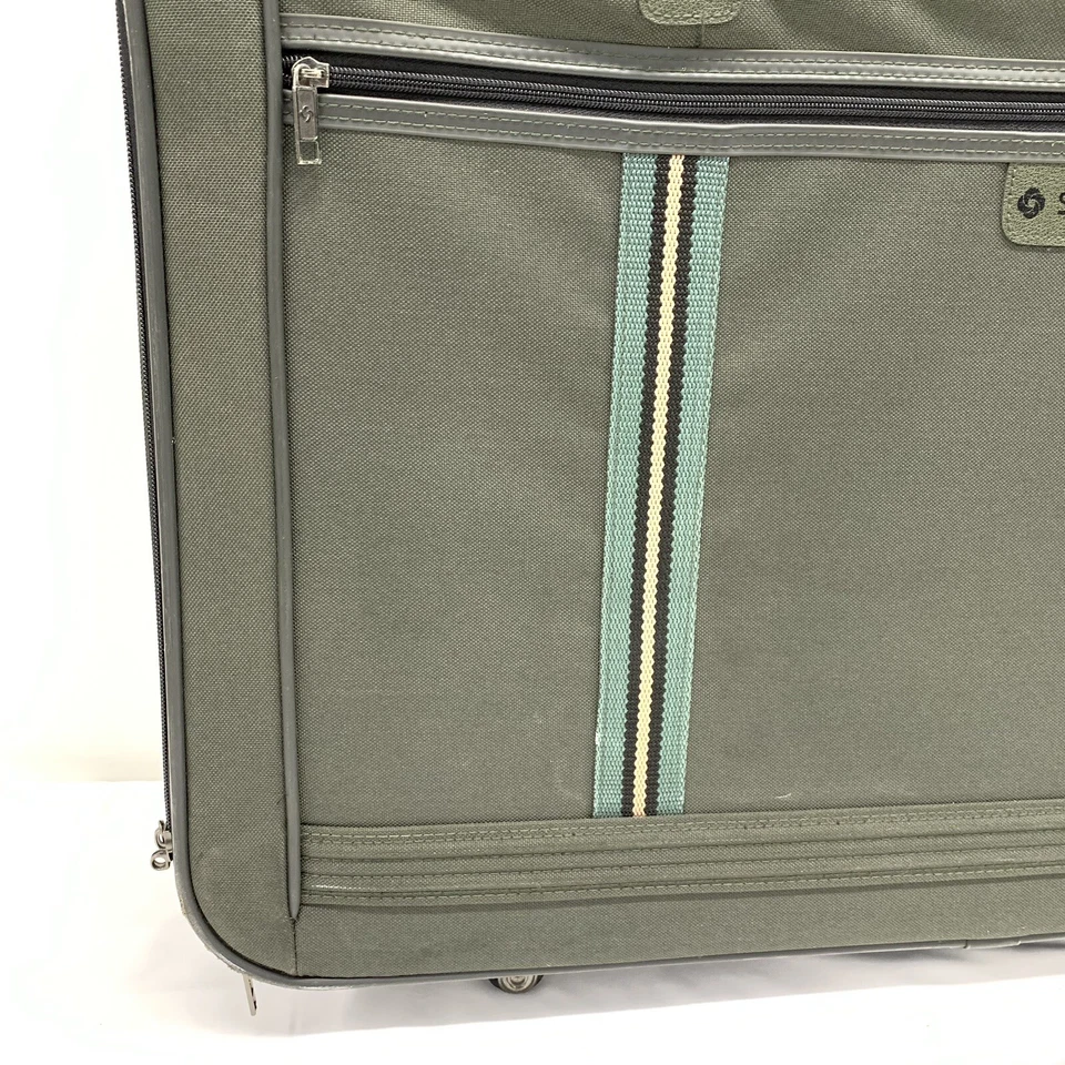 Mala Samsonite Softsided 28" x 20" x 10" Bagagem Bolsa de Viagem Roda Verde Escuro - Imagem 3 de 4