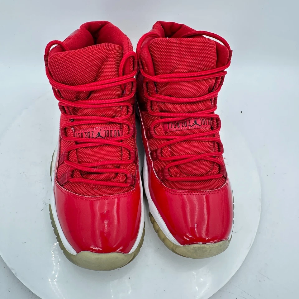Nike Air Jordan 11 Win Like 96 Youth Size 7Y Women 8.5 378038-623 Gym Red Shoes - Image 3 of 4