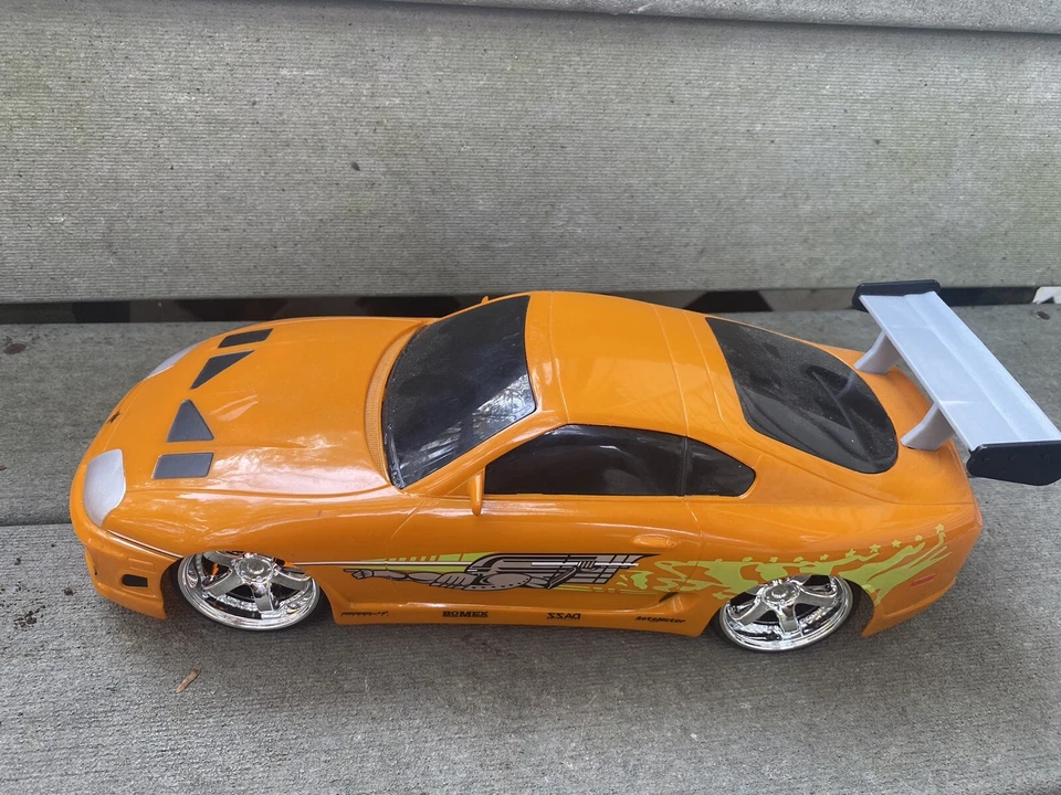 Fast & Furious Brian’s 1995 Toyota Supra RC 12” Remote Control Car USB Jada Toys - Image 4 of 4