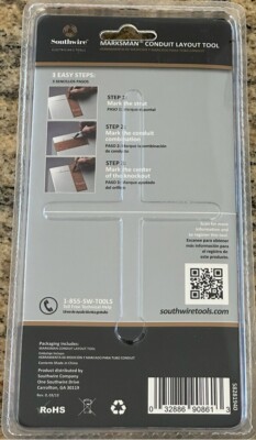 Southwire Marksman Conduit Layout Tool – Anodized Aluminum, Laser-Etched Markings, Fits 1/2” To 4” KO Sizes, 60x Faster Than Tape Measure