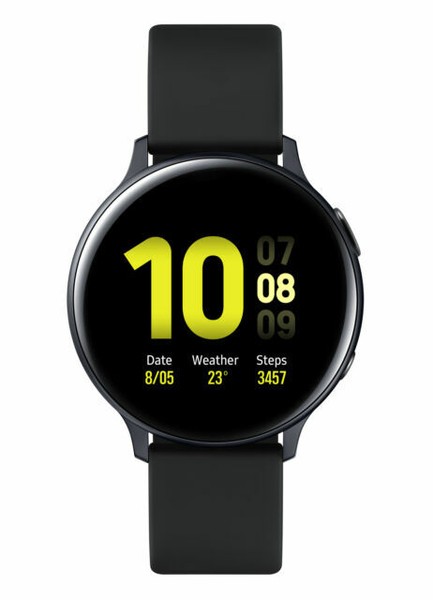 Samsung Galaxy Watch Active 2 40mm Aluminum Case with Sport Band Smartwatch  - Aqua Black (Bluetooth) for sale online | eBay