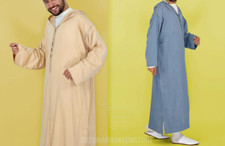New Arab Moroccan Men Djellaba Hooded Caftan Kaftan Abaya Handmade long dress