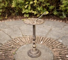 Bronze Gusseisen Sonnenuhr Libelle Metall Vintage Skulptur Garten Ornament Deko
