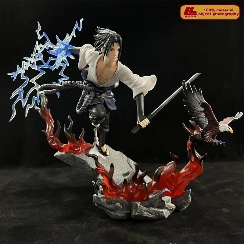 Anime ninja Shippuden Uchiha Sasuke Chidori action PVC Figure Statue Toy  Gift