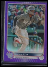 2022 Topps Chrome Update #USC181 Lucius Fox Purple Refractor Nationals