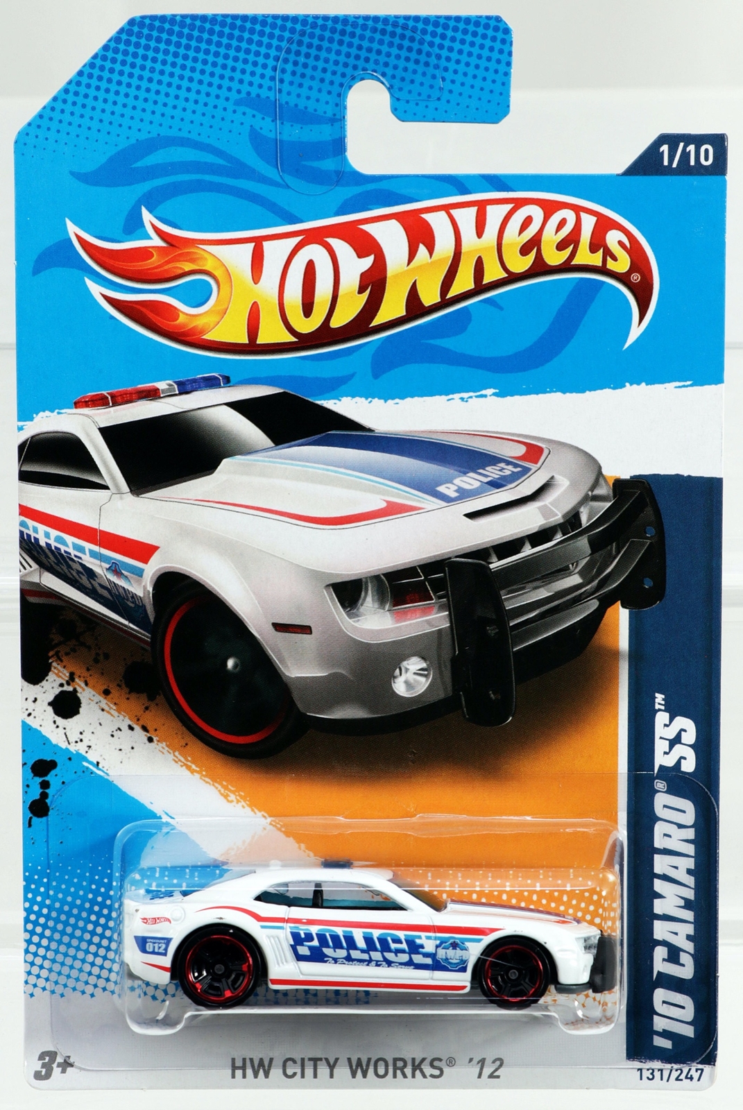 Hot Wheels '10 Camaro SS HW City Works '12 Series #V5434 New NRFP White 1:64