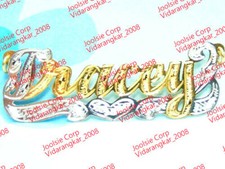 PERSONALIZED 14k GOLD PLATED SINGLE NAME PLATE , ANY NAME FREE CHAIN  FREE SHIP