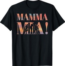 Mamma Mia Retro Disco Dancing Silhouette 70s Vibes T-Shirt