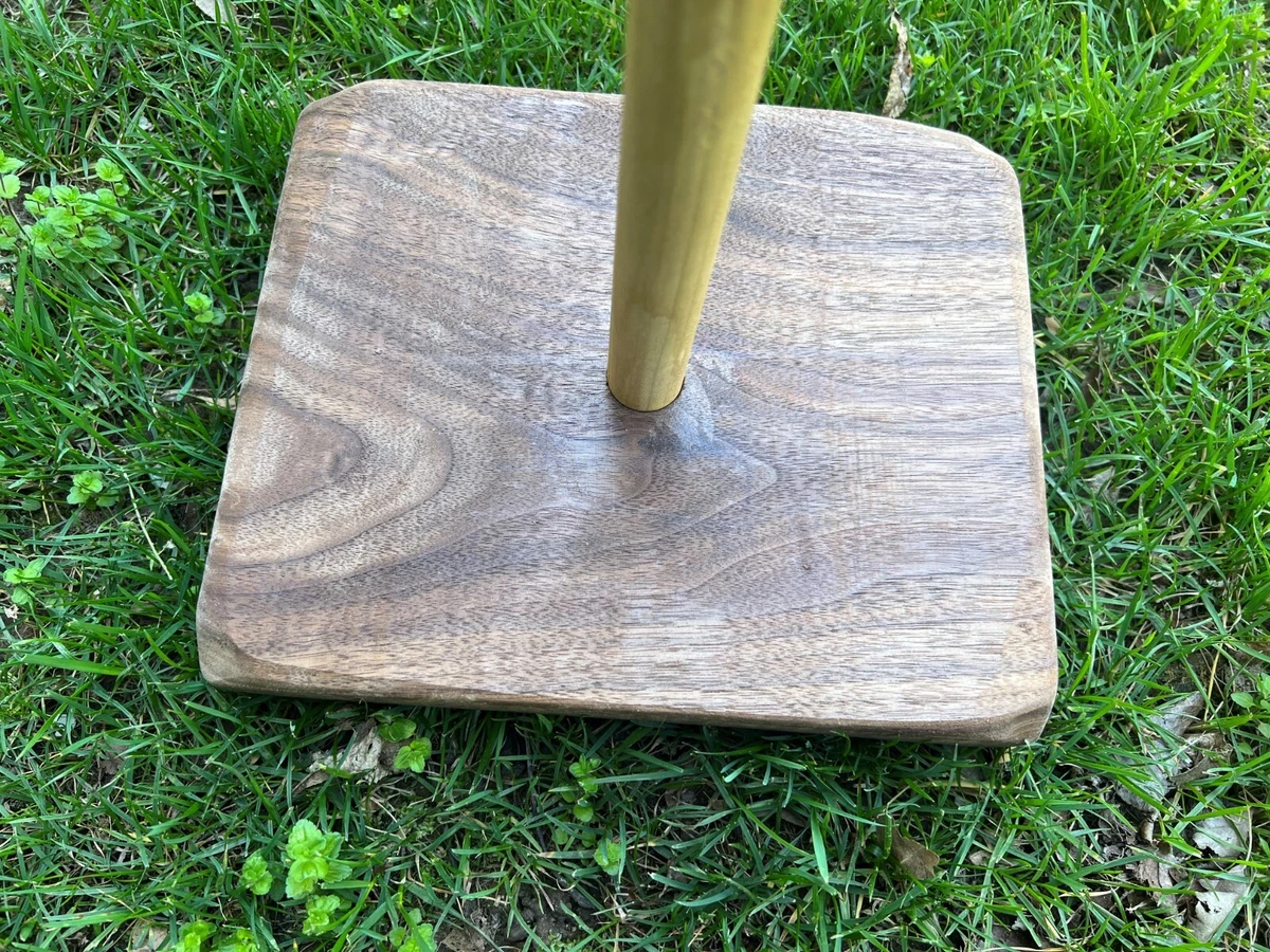 Black Walnut Didgeridoo Display Stand 1er Wood Heavy Duty, 40 OFF