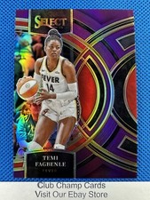 2024 #168 Temi Fagbenle Panini Select WNBA Premier Purple Prizm 069/149 Fever