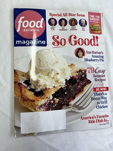 Lot of 6 Food Network Magazines featuring Summer Recipes - Picture 14 of 24