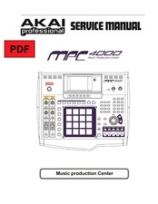 Akai MPC 4000 Service Manual with Electronic Schematics