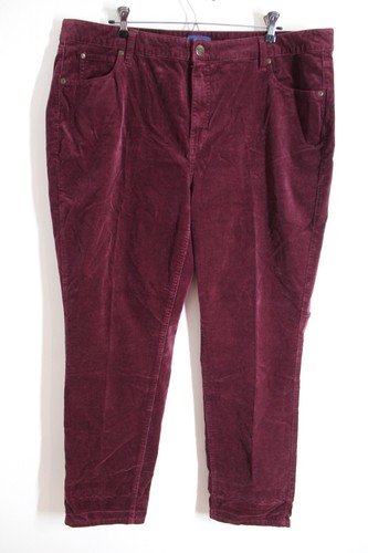 Talbots 18W Burgundy High Rise Straight 