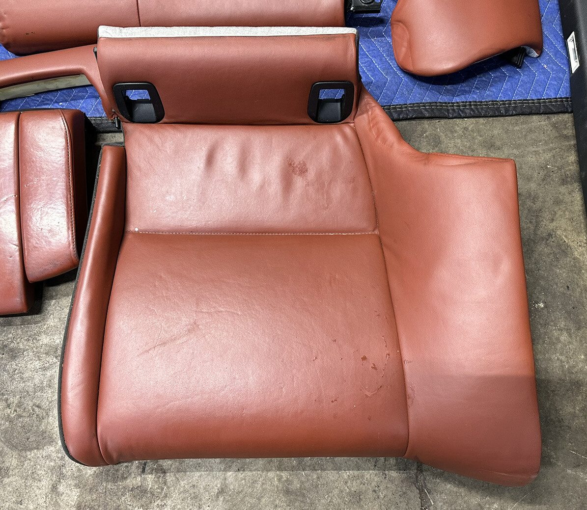 0813 BMW E92 M3 COUPE RED NOVILLA INTERIOR COMPLETE FRONT & REAR SEATS