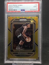2023 WNBA PRIZM ROBYN PARKS RC ROOKIE CARD Gold /10 PSA 9 Mint!!