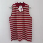 Vintage Adidas Deadstock 70’s Woman’s Striped Sleeveless Top - Size 16 - Aus