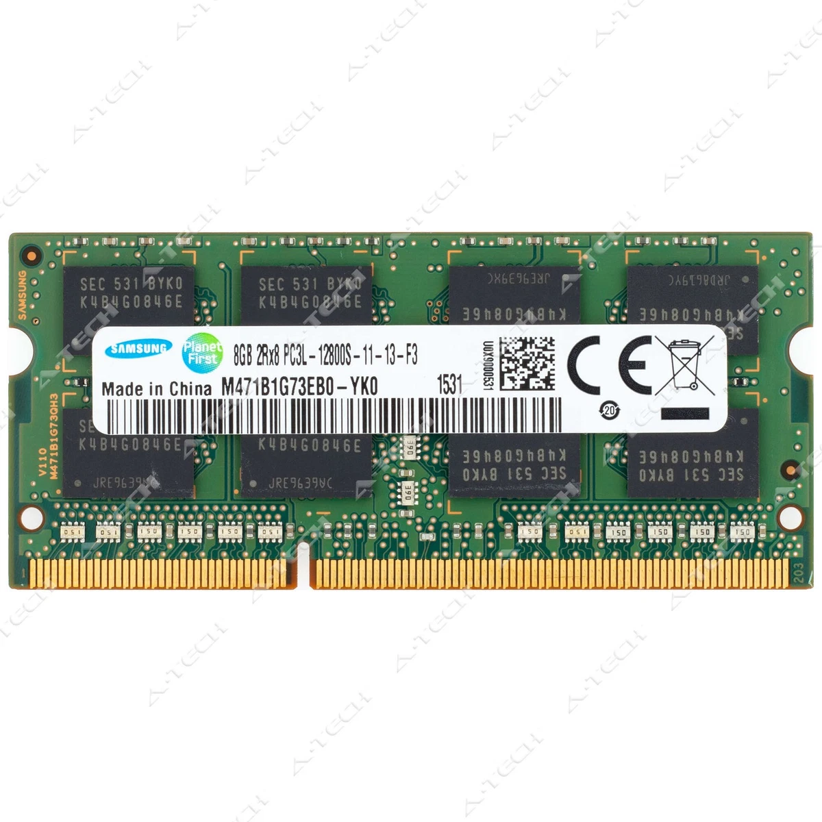 Samsung PC3-12800 (DDR3-1600) Computer Memory (RAM) 8 GB Total